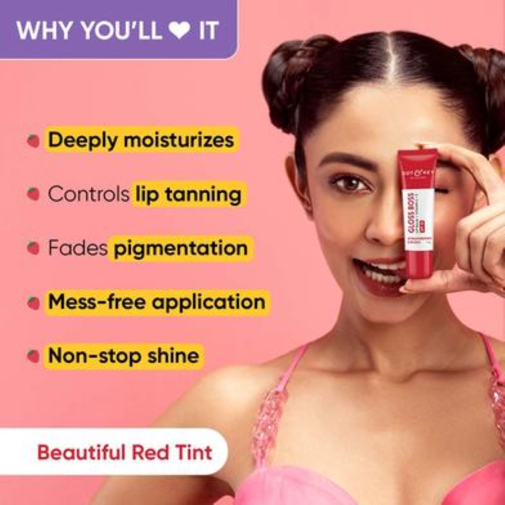 Picture of DOT & KEY Gloss Boss Vitamin C+E Tinted Lip Balm with SPF 30 12g - Strawberry Crush