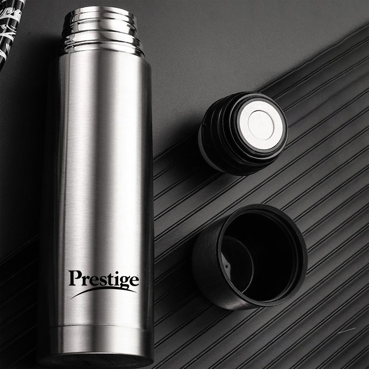 Picture of Prestige hot and cool Stainless Steel Flask, 500 ml, Silver