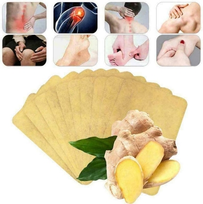 Picture of 10pcs Herbal Ginger Patch Body Detox Neck Knee Pad Pain Relief Health Care
