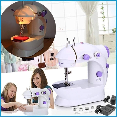 Picture of Mini Sewing Machine - Dual Speed Portable Mini Electric Pedal