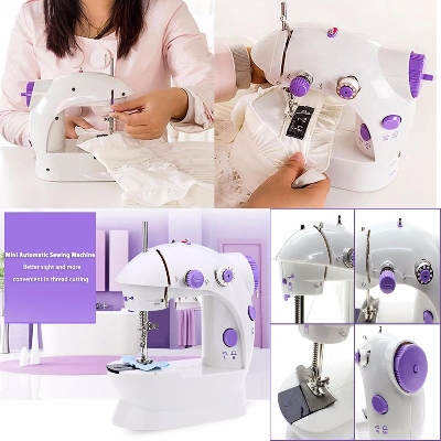 Picture of Mini Sewing Machine - Dual Speed Portable Mini Electric Pedal