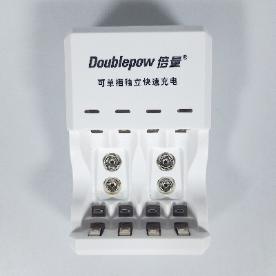 Picture of Doublepow D03 Standard Battery Charger for 1.2V  AA/AAA Size & Rechargeable 9V Ni-MH/Ni-Cd Battery (No Full Charge Indication Facility) - 1 Piece ( White )