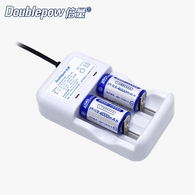 Picture of Doublepow 1 Piece DP-D02 Multi-functional Battery Charger with 2 Pieces C/UM2 Size 1.2V 2750mAh Battery Combo Pack ( White )