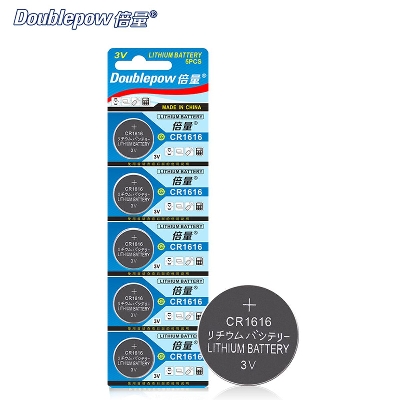 Picture of Doublepow CR1616 Lithium Coin Batteries 3V Button Cell - 5 pieces ( Silver )
