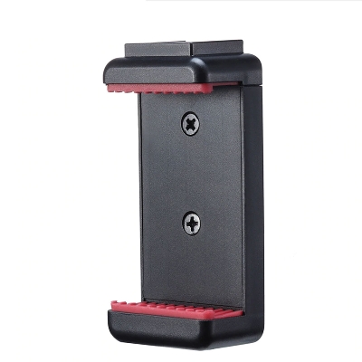 Picture of Ulanzi ST-07 Adjustable Phone Holder Vlog Phone Clip with 1/4 Inch Screw Hole Extending Cold Shoe for 5.6-8.3cm Width Smartphone