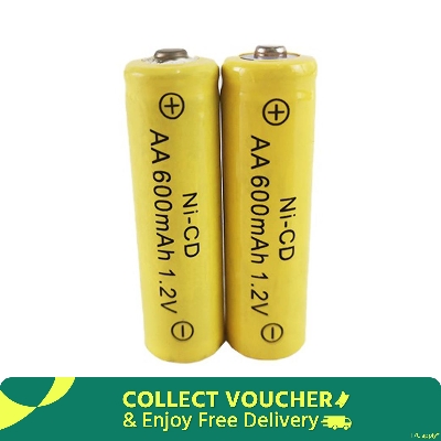 Picture of Rechargeable Battery AA 1.2V 600mAh for Hair Clipper/ Beard Trimmer (2 piece) ( Yellow )