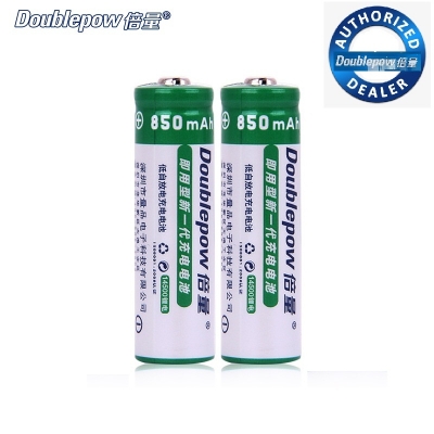 Picture of Doublepow 3.7V 14500 AA Size 850mAh Rechargeable Li-ion Battery - 2 Pieces (No Battery Charger Included) ( Green )