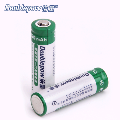 Picture of Doublepow 3.7V 14500 AA Size 850mAh Rechargeable Li-ion Battery - 2 Pieces (No Battery Charger Included) ( Green )