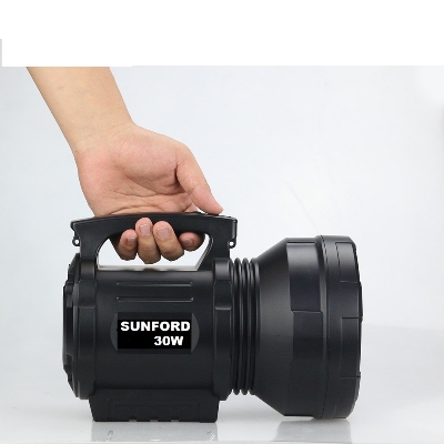 Picture of Sunford SF-8830HD Rechargeable Searchlight Flashlight with 30W High Power LED Bulb - 1 Piece ( Black & RED )