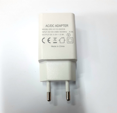 Picture of Power USB Adapter For Hair Clipper, USB Battery Charger For USB Lithium-ion Battery with EU Plug (Input : AC100-240V 50-60Hz, Output : 5V 2A) - 1 Piece (without Cable) ( White )