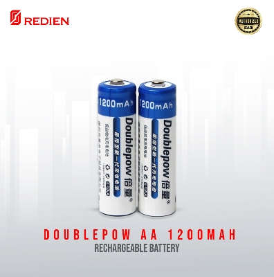 Picture of Enhance Your Trimmer with Doublepow AA Size 1.2V 1200mAh Ni-MH Rechargeable Battery: Enjoy 1200 Cycles of Reliable Performance - 2 Pieces (No Battery Charger Included) ( Blue )