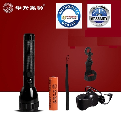 Picture of WASING WFL- H9 10W High Power Explosion-Proof Aluminum Alloy Rechargeable LED Torch Light - 1 piece ( Black )