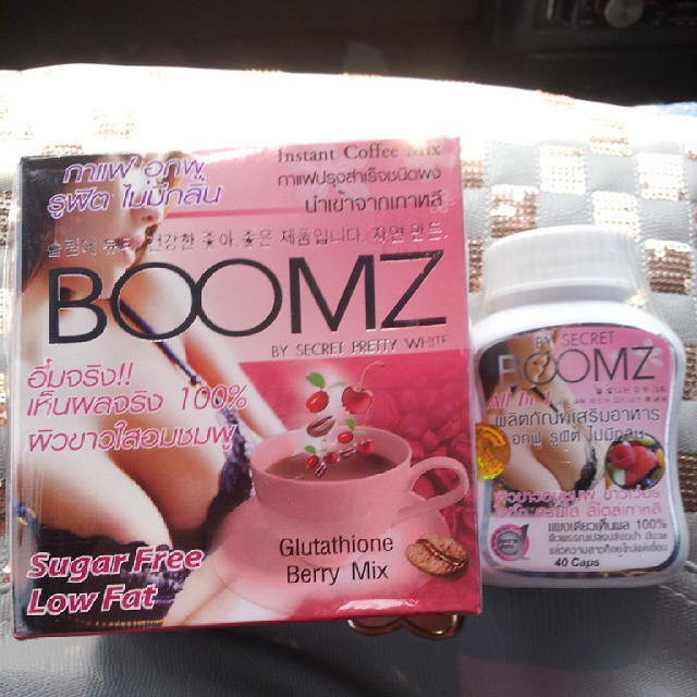 Picture of BOOMZ Instant Coffee Drink Glutathione Berry Mix Fit & Firm Enlarge Big Breas..t Sugar Free Low Fat Made In Thailand