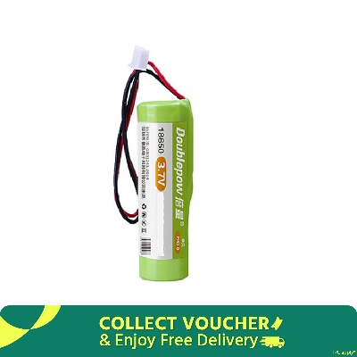 Picture of Doublepow 3.7V 2200mAh 18650 Rechargeable Lithium ion Battery with Cable Connector for Toys, AC/DC LED Bulb - 1 piece ( Green )