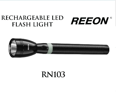 Picture of REEON RN103 Rechargeable Torch Light - 1 Piece ( Black )