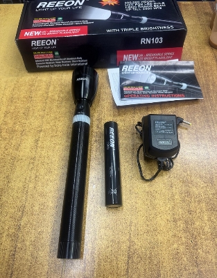 Picture of REEON RN103 Rechargeable Torch Light - 1 Piece ( Black )