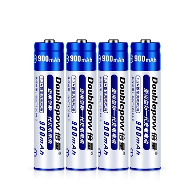 Picture of Doublepow AAA (R03) Size 1.2V 900mAh Rechargeable Battery - 4 Pieces (No Battery Charger Included) ( Blue )
