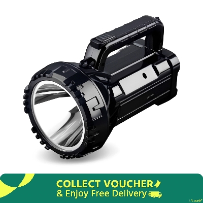 Picture of Outdoor rechargeable LED search light DP-7045B - 1 Piece ( Black )