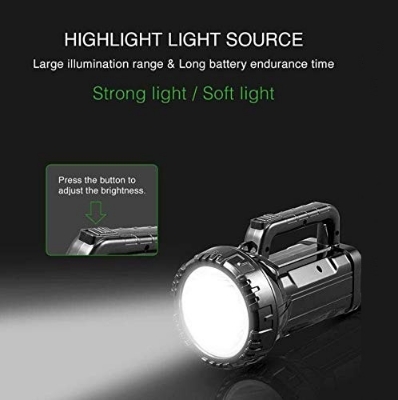 Picture of Outdoor rechargeable LED search light DP-7045B - 1 Piece ( Black )