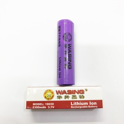 Picture of WASING 18650 3.7V 2300mAh High Capacity Rechargeable Lithium-ion Battery (Point Top) -  1 piece ( Purple )
