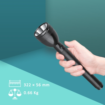 Picture of Sunford SF-4914BH-4SC Rechargeable LED Flashlight / Torch Light  - 1 Piece ( Black )