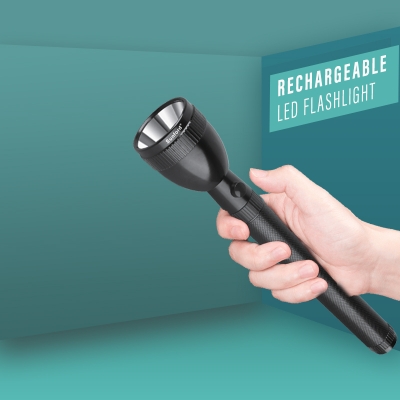 Picture of Sunford SF-4914BH-4SC Rechargeable LED Flashlight / Torch Light  - 1 Piece ( Black )