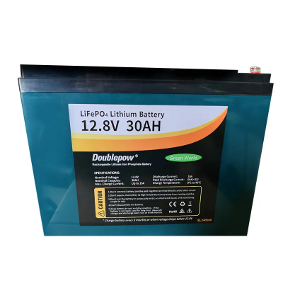 Picture of Doublepow 12V 30Ah Lithium Iron Phosphate LiFePO4 Battery 30Ah LFP For Golf Carts, UPS, Forklift, Energy Storage, Power Tools, Solar Panel(75-125W) (If used in a Solar system, a controller is required) 12.8V LFP - 1 Piece ( Green )
