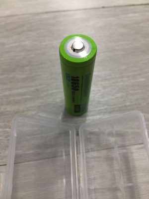 Picture of Doublepow 18650 3.7V 12580mWh High Capacity Lithium-ion Rechargeable Li-ion Battery (Point Top) - 1 Piece ( Green )