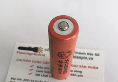 Picture of WASING 18650 3.7V 2800mAh High Capacity Rechargeable Lithium ion Battery (Point Top) - 1 piece ( Orange )