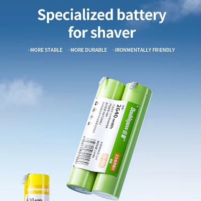 Picture of Doublepow  2.4V (AAA Size Joint) 2640mWh High Capacity Ni-MH Razor Battery with Soldering Tabs Replacement Battery for Electric Razor/Trimmer/Shaver etc. - 2 Pieces Joint ( Green )