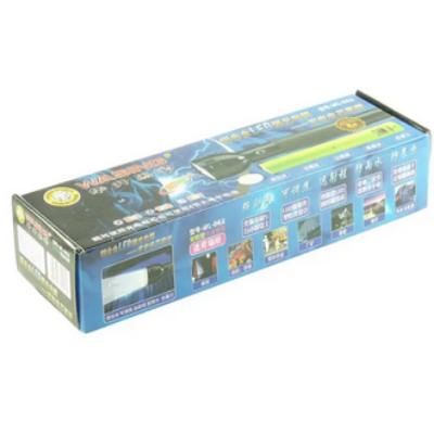 Picture of WASING WFL-D4LG Explosion-proof Certified Strong Beam Flashlight with 3.7V 5600mAh High Capacity Li-ion Rechargeable Battery & Long-range Coverage 14.5" Long Torch Light For Enterprise Security, Warehouse Security, Patrolling, Self-defense etc - 1 Piece ( Black )