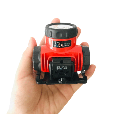 Picture of WASING Black Panther Series BP-618 Lightweight Lithium-ion Battery Headlamp - 1 Piece ( Orange )