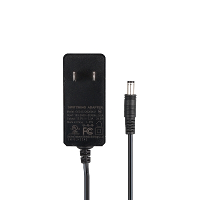 Picture of DC 12V (12.4V) 2A Output Charger for 12V  2.8Ah, 5.6Ah, 8Ah, 10Ah, 12Ah, 21Ah 3S Lithium-ion Battery Pack - 1 Piece Charger ( Black )