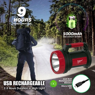 Picture of Sunford SF-8809 High Powered LED Search Light For Outdoor Use - 1 Piece ( Multicolor )