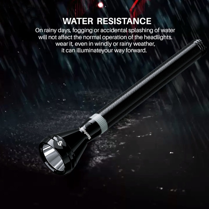 Picture of Sunford Rechargeable LED Flashlight Model SF-4418SL-4C - 1 Piece ( Black )