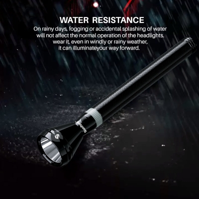 Picture of Sunford Rechargeable LED Flashlight Model SF-4418SL-4C - 1 Piece ( Black )