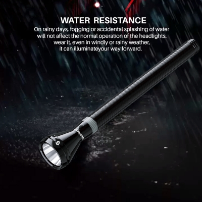 Picture of Sunford Rechargeable LED Flashlight Model SF-4419SL-5C - 1 Piece ( Black )