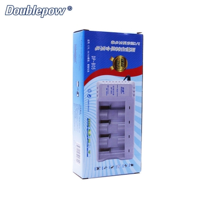 Picture of Doublepow B05 4-Slot Standard Charger for 1.2V  AAA/AA/C/D Multi Size Ni-MH/Ni-Cd Rechargeable Battery - 1 Piece ( White )