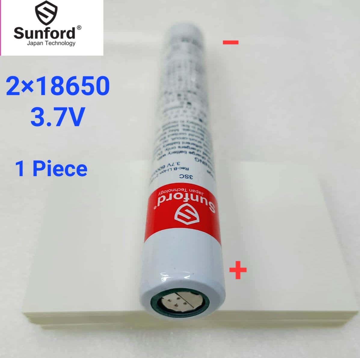 Picture of Sunford 2×18650 3.7V 6000mAh Lithium-ion Battery Pack (Flat Top) for SF-471ZL/SF-473ZL Flashlight - 1 Piece ( Multicolor )