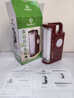 Picture of Sunford SF-4835EL Rechargeable Emergency Lantern with Power Bank Facility - 1 Piece ( Maroon )