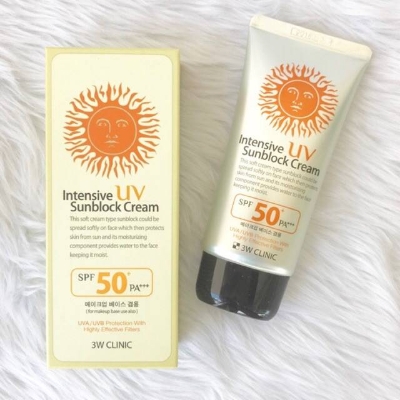 Picture of 3W Clinic Intensive UV Sunblock Cream-SPF50+ PA+++70ml