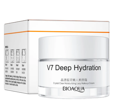 Picture of BIOAQUA V7 Deep Hydrating Crystal Clear Moisturizing Lazy Makeup Cream- 50g