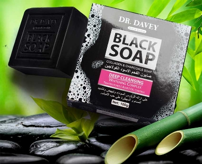 Picture of DR.DAVEY Black Charcoal Soap Cleaning Soap 100g