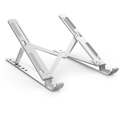 Picture of Aluminum Alloy Adjustable Portable Folding Notebook Stand Foldable Laptop Stand - Laptop Table - Laptop Tabl