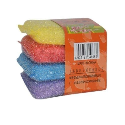 Picture of 4 Pices Dish Wash Scrubber - Multicolor