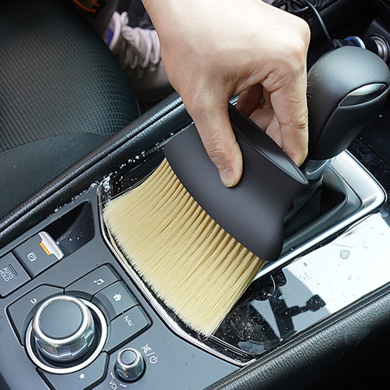 Picture of Soft Hair Car Air Conditioner Cleaning Brush Repeatable Car Detailing Air Outlet Vent Brushes Dust Cleaner for Car Wash Parts