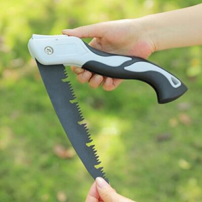 Picture of Portable Folding Hand Saw Sk5 Woodworking fast folding Alloy Hacksaw Blade PTFE Coating Portable Closes Camping Multitool Saws