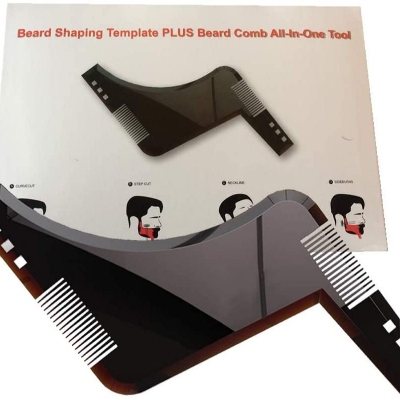 Picture of 1 Pcs High quality beard shaping design template, beard comb, all in one tool.Beard Shapers Tools