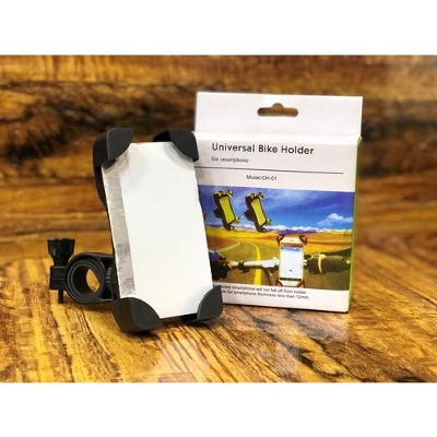 Picture of New Smart Anti-Slip Universal 360 Rotating Bicycle Bike Phone Holder Handlebar Clip Stand Mount Bracket For Smart Phone - Mobile Stand