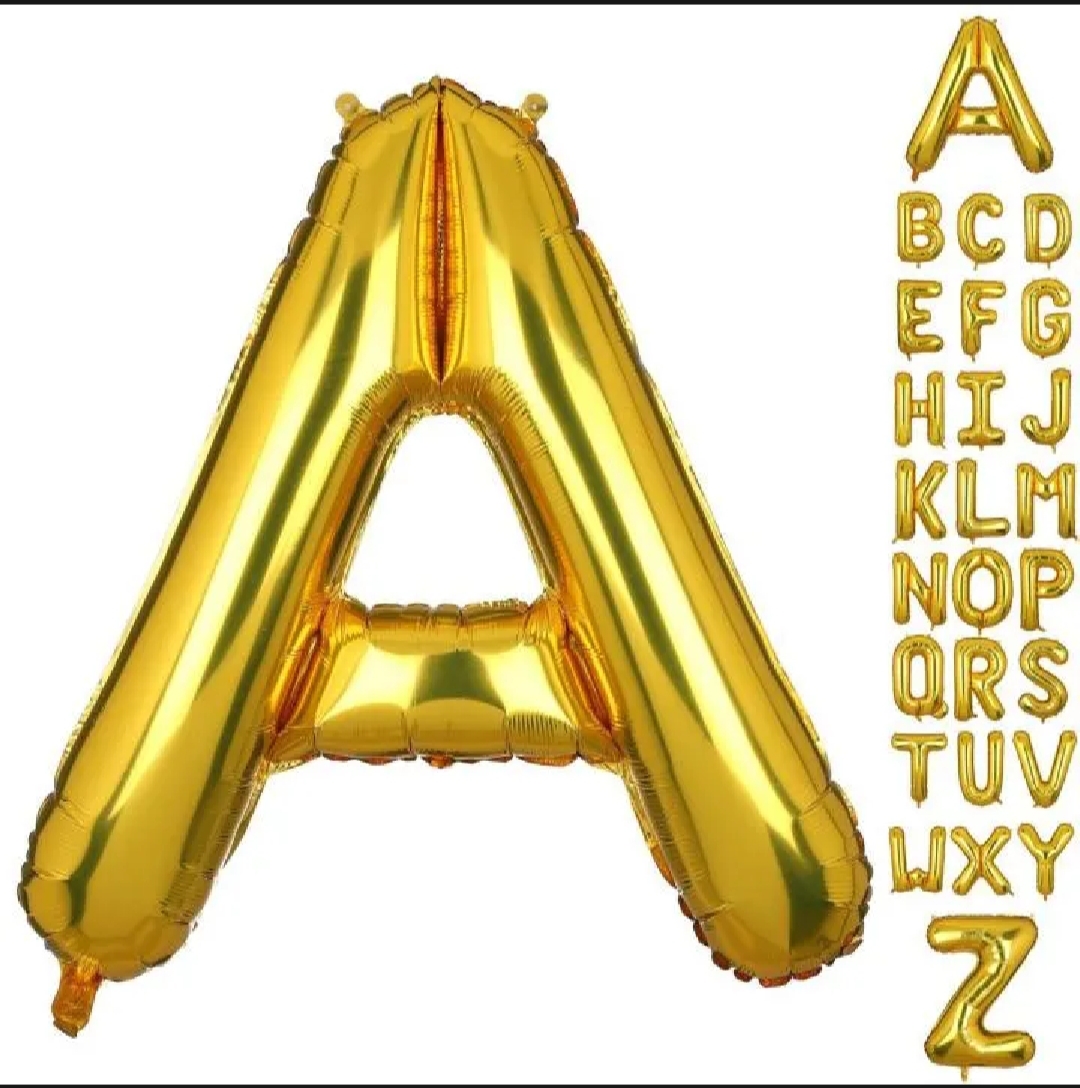 Picture of Alphabet Foil Balloon for Customize Name - Silver